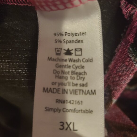 Lularoe Julia pink floral bodycon dress EUC 3XL - Picture 5 of 5